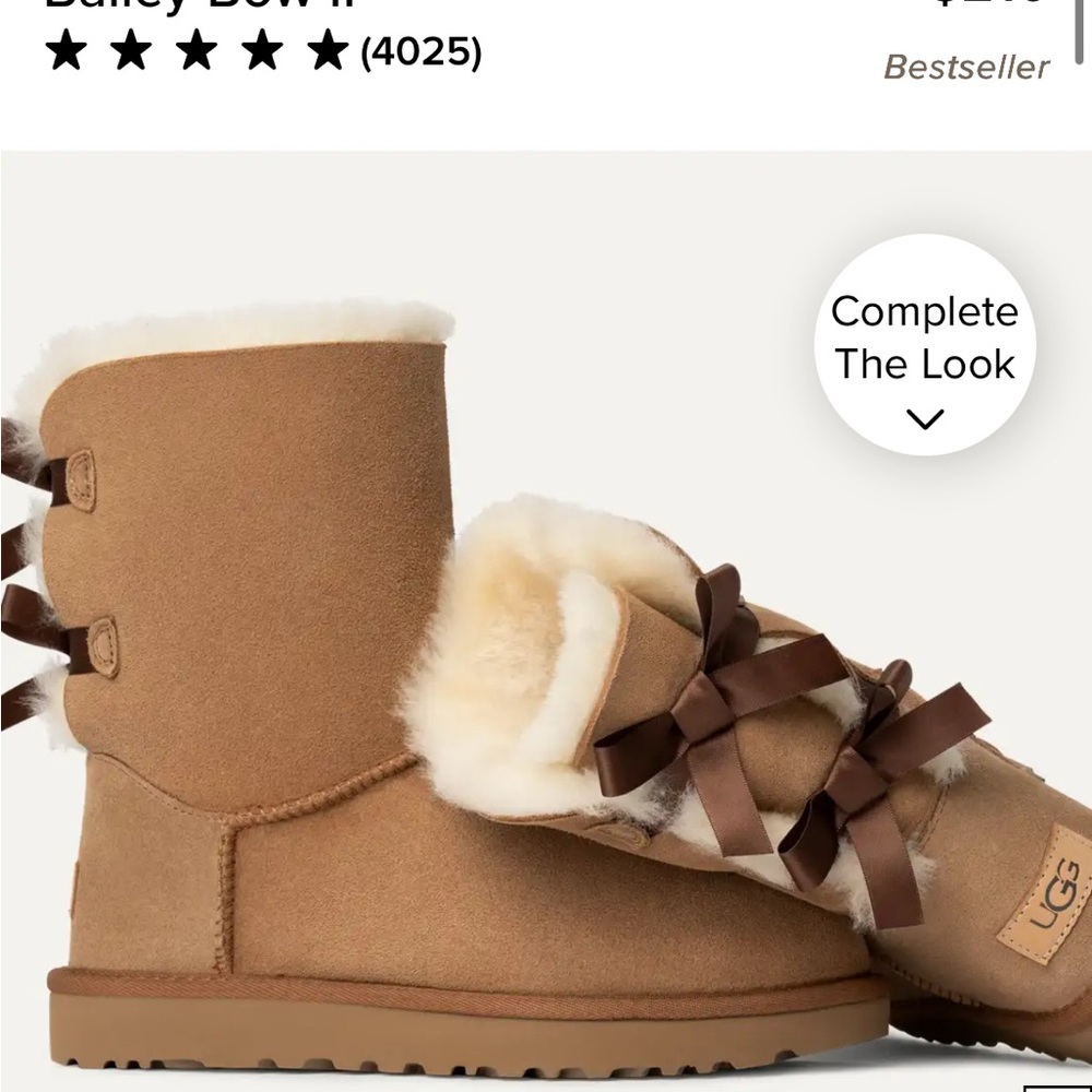 UGG Bailey Bow II Chestnut Boots